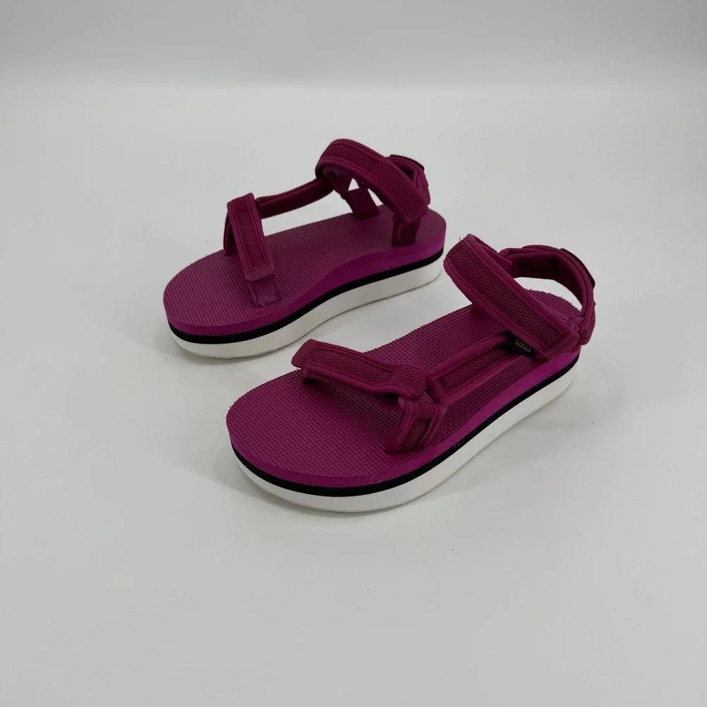 Teva Midform Universal Sangria Purple Platform Sandals Womens 8 1102451